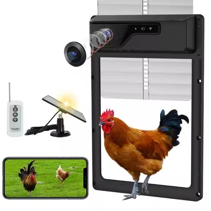 Porte Automatique Aluminium avec caméra